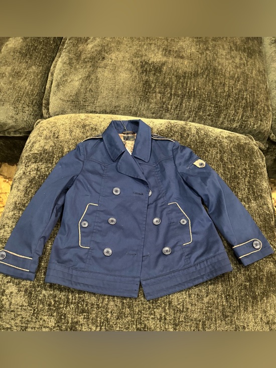 Fendi Other - NWT Fendi Girls Navy Blue  Double Breasted Jacket With FENDI logo On Trim 6A